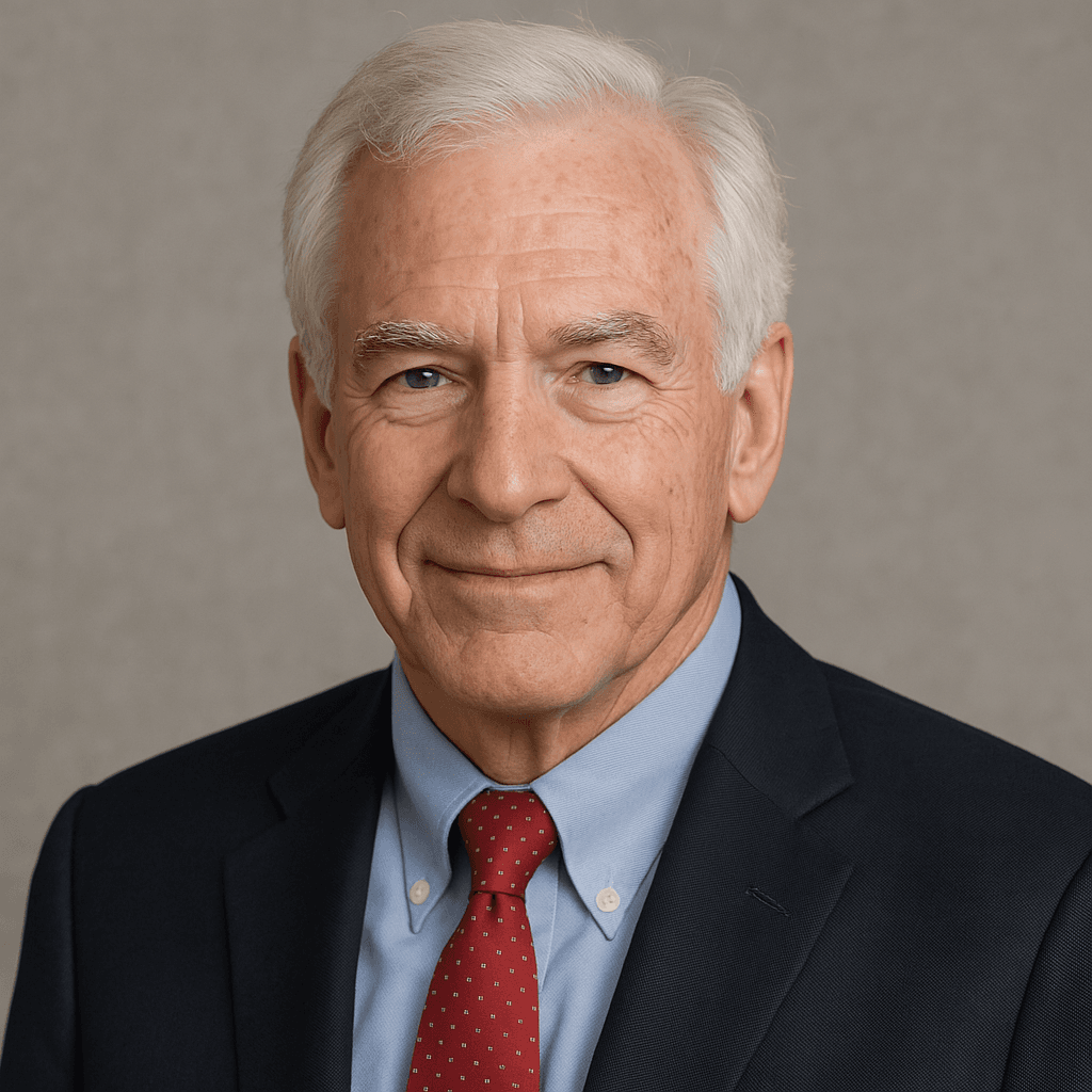 Barney GreenGlass and family with Baxter the golden retriever